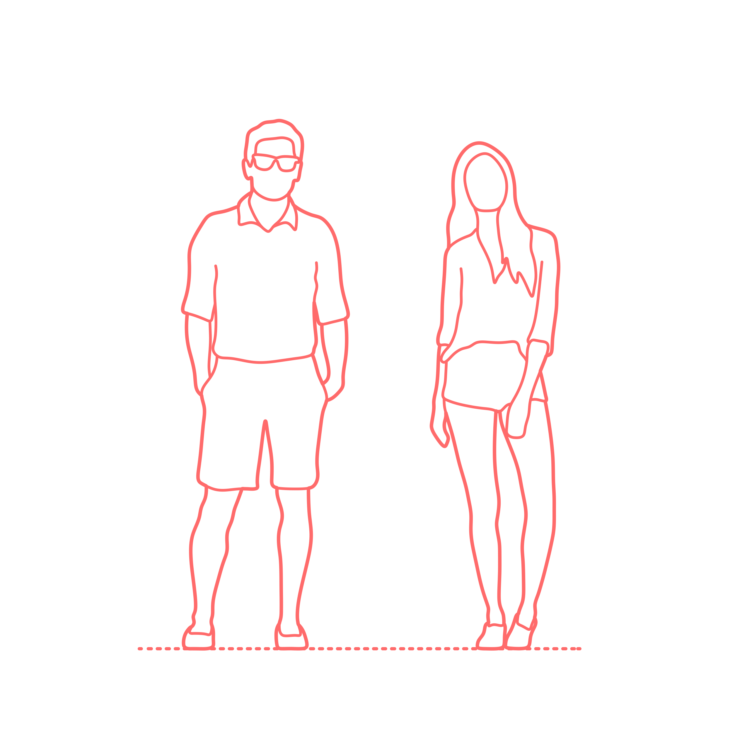 Humans Uses Functions Summer Attire Outline Svg File Free Vectors